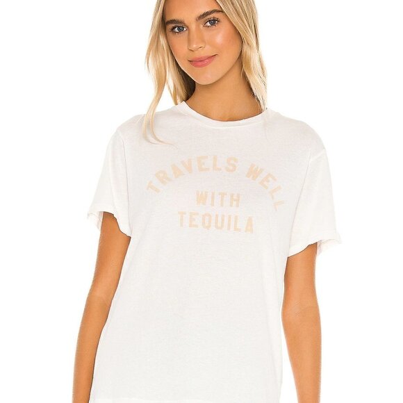 Wildfox Con Tequila Baby Graphic Print Jersey Tee New Small - Picture 2 of 12